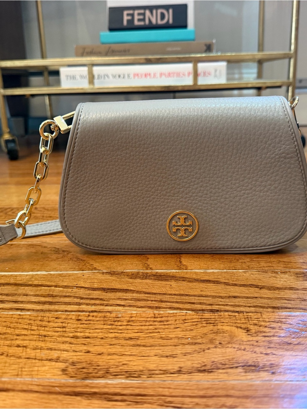 Tory Burch mini beige crossbody